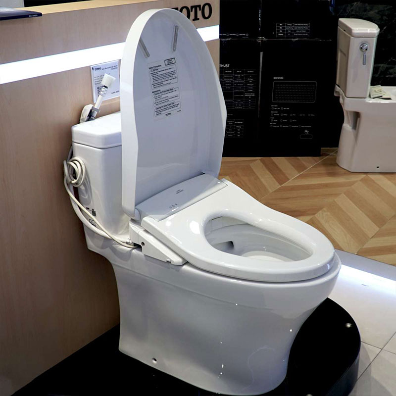 Bàn cầu 1 khối TOTO MS889DRW11 nắp điện tử Washlet S7 TCF4911Z