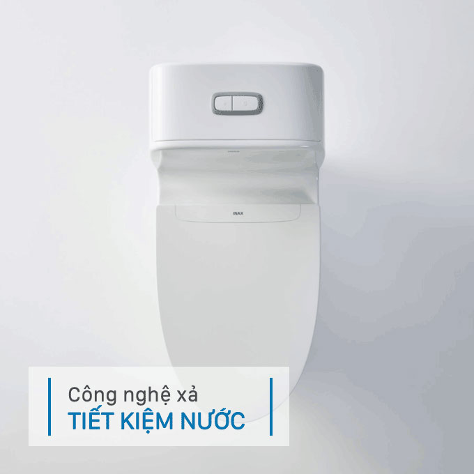 Bàn cầu 2 khối INAX AC-832VN (AC832VN) nắp đóng êm