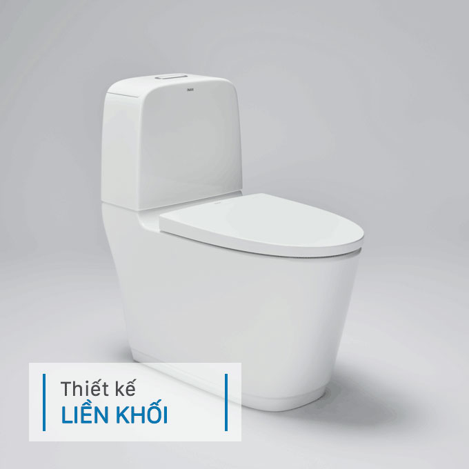 Bàn cầu 2 khối INAX AC-832VN (AC832VN) nắp đóng êm