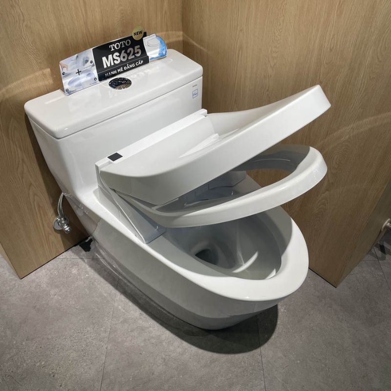 Bàn cầu 1 khối TOTO MS625CDW15 nắp điện tử Washlet C5 TCF24460AAA giấu dây