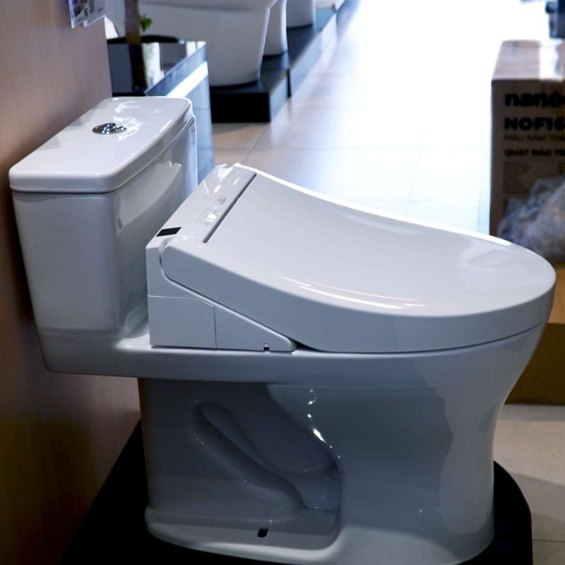 Bàn cầu 1 khối TOTO MS855DW14 nắp điện tử Washlet C5 TCF24410AAA