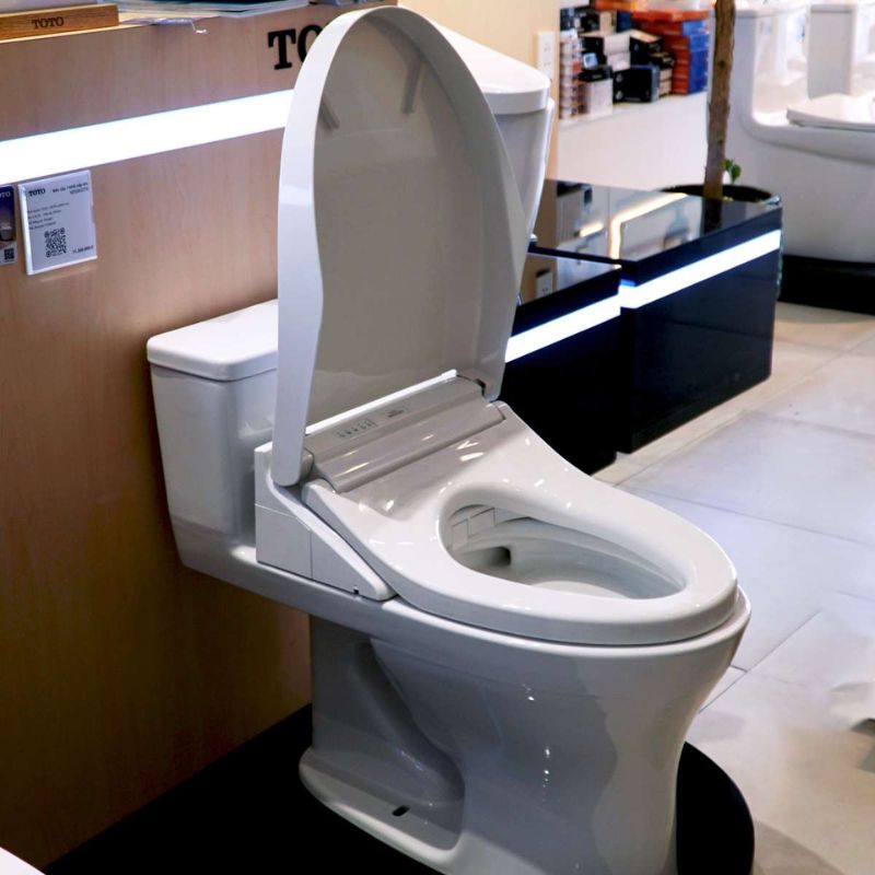 Bàn cầu 1 khối TOTO MS855DW14 nắp điện tử Washlet C5 TCF24410AAA