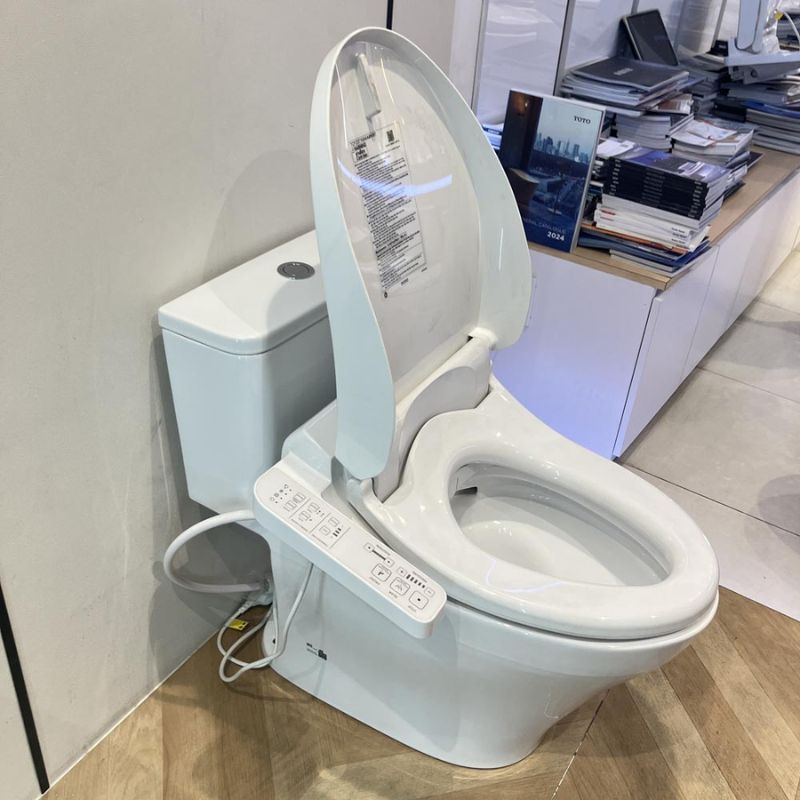 Bàn cầu 1 khối TOTO MS857DW18 nắp điện tử TCF23710AAA Washlet C2 cơ bản