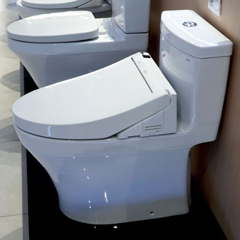 Bàn cầu 1 khối TOTO MS889DRW14 nắp điện tử Washlet C5 TCF24410AAA