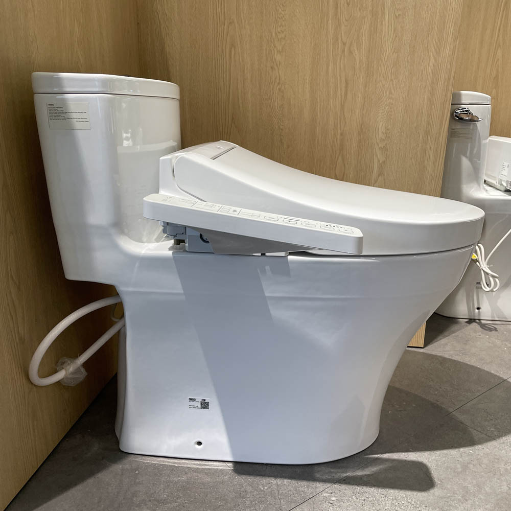 Bàn cầu TOTO MS855CDW17 1 khối nắp điện tử Washlet C2 TCF23460AAA giấu dây