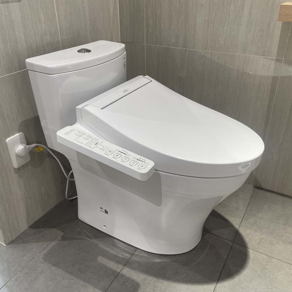 Bàn cầu 1 khối TOTO MS885CDW17 nắp điện tử Washlet C2 TCF23460AAA giấu dây