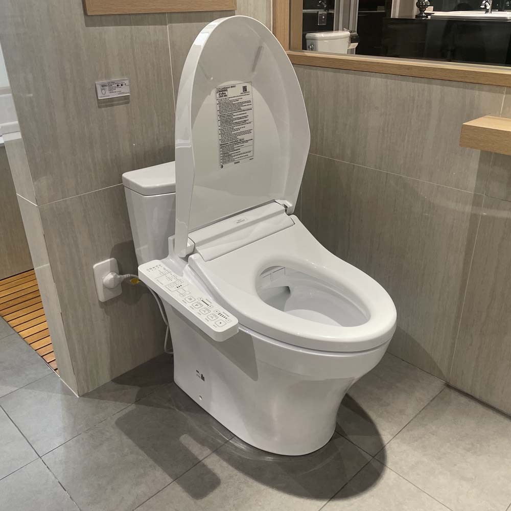 Bàn cầu 1 khối TOTO MS885CDW17 nắp điện tử Washlet C2 TCF23460AAA giấu dây