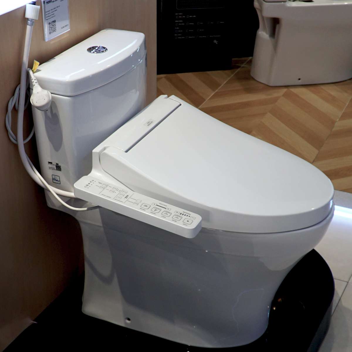 Bàn cầu 1 khối TOTO MS889DRW16 nắp điện tử Washlet C2 TCF23410AAA