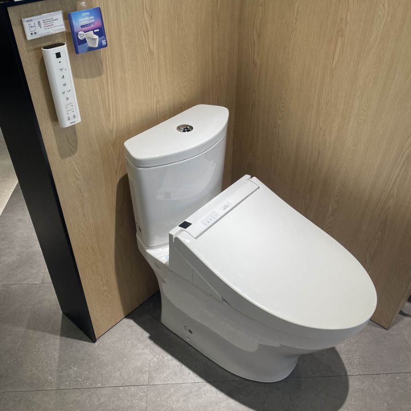 Bàn cầu 2 khối TOTO CS838CDW15 nắp điện tử Washlet C5 TCF24460AAA giấu dây