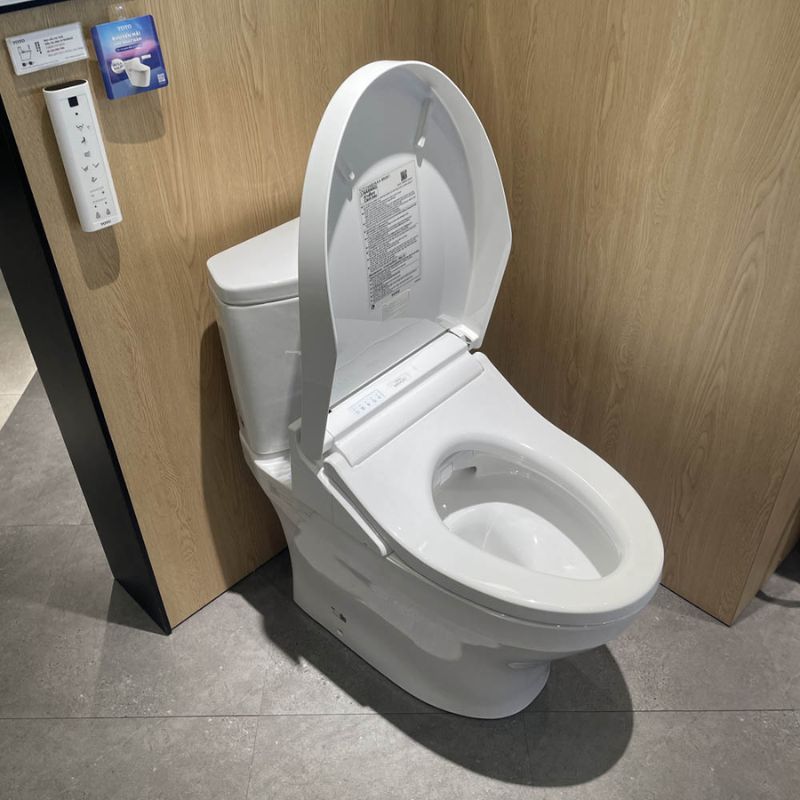 Bàn cầu 2 khối TOTO CS838CDW15 nắp điện tử Washlet C5 TCF24460AAA giấu dây