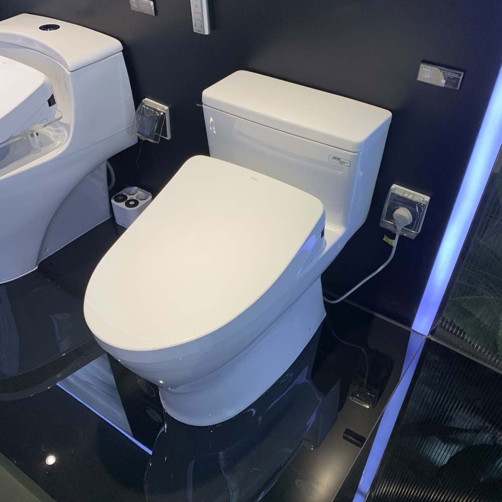 Bàn cầu 1 khối TOTO MS188VKW11#XW T53P100VR nắp điện tử Washlet S7 TCF4911Z