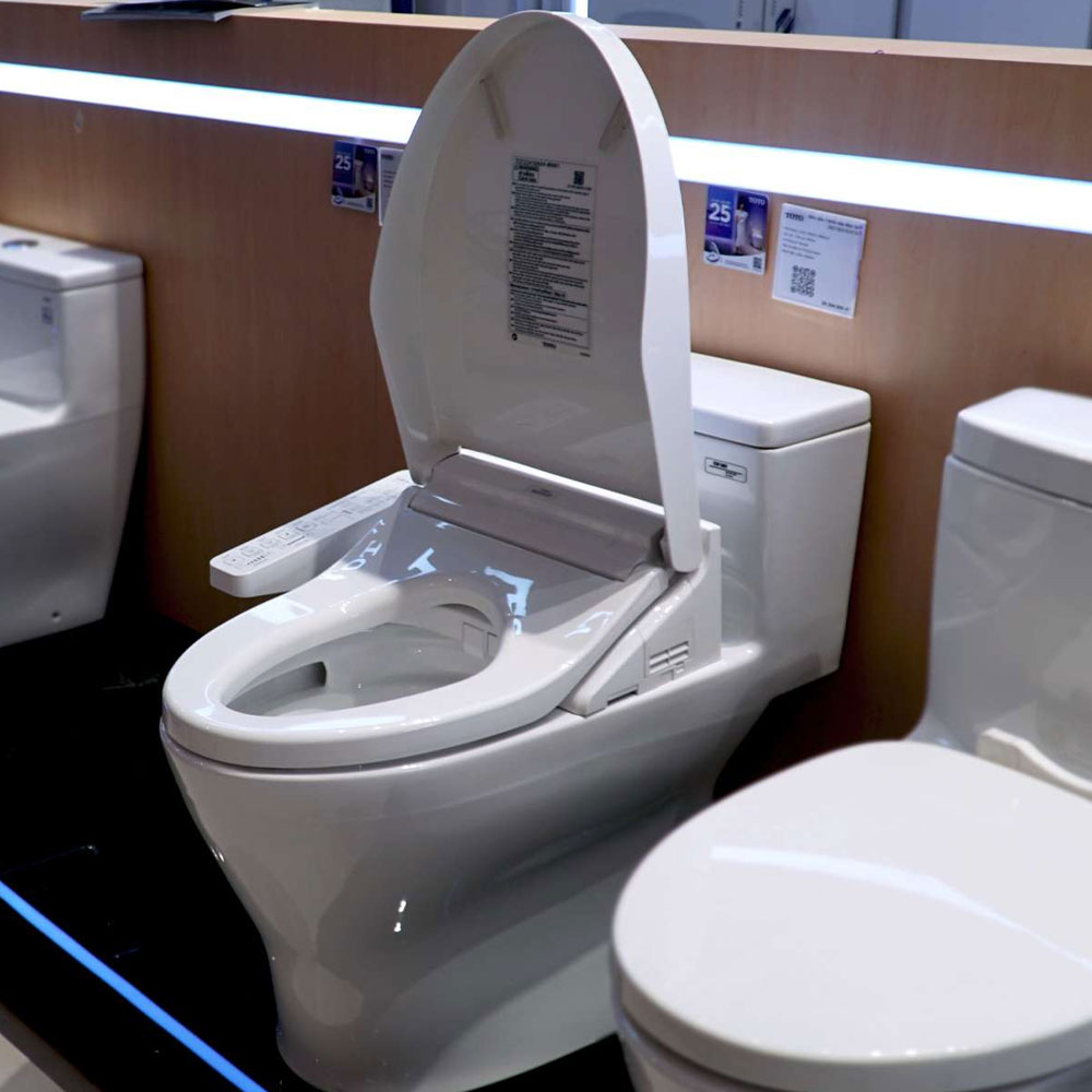 Bàn cầu 1 khối TOTO MS188VKW16 T53P100VR nắp điện tử Washlet C2 TCF23410AAA
