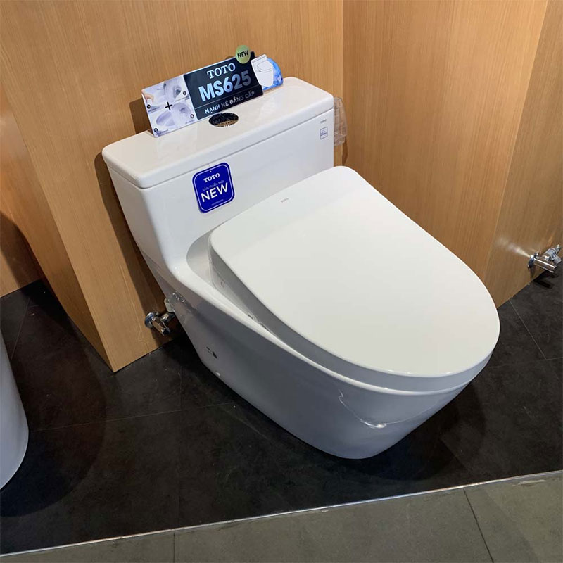 Bàn cầu 1 khối TOTO MS625CDW12#XW nắp điện tử Washlet S7 TCF4911EZ giấu dây