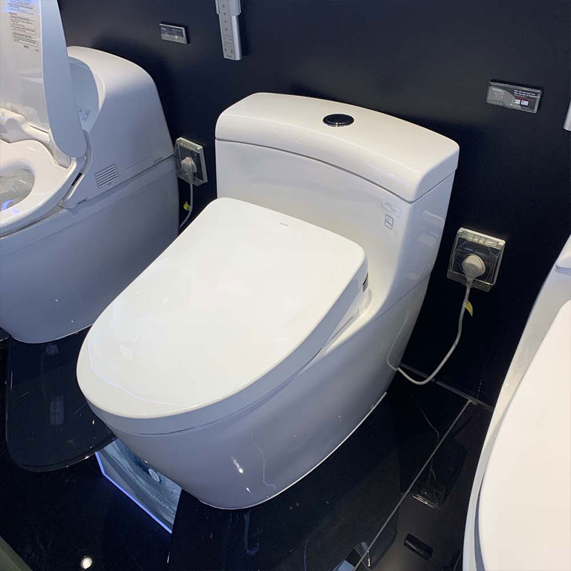 Bàn cầu 1 khối TOTO MS636CDRW12#XW nắp điện tử Washlet S7 TCF4911EZ giấu dây