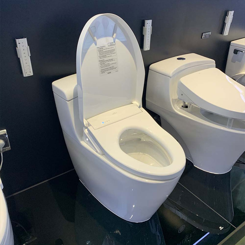 Bàn cầu 1 khối TOTO MS636CDRW12#XW nắp điện tử Washlet S7 TCF4911EZ giấu dây