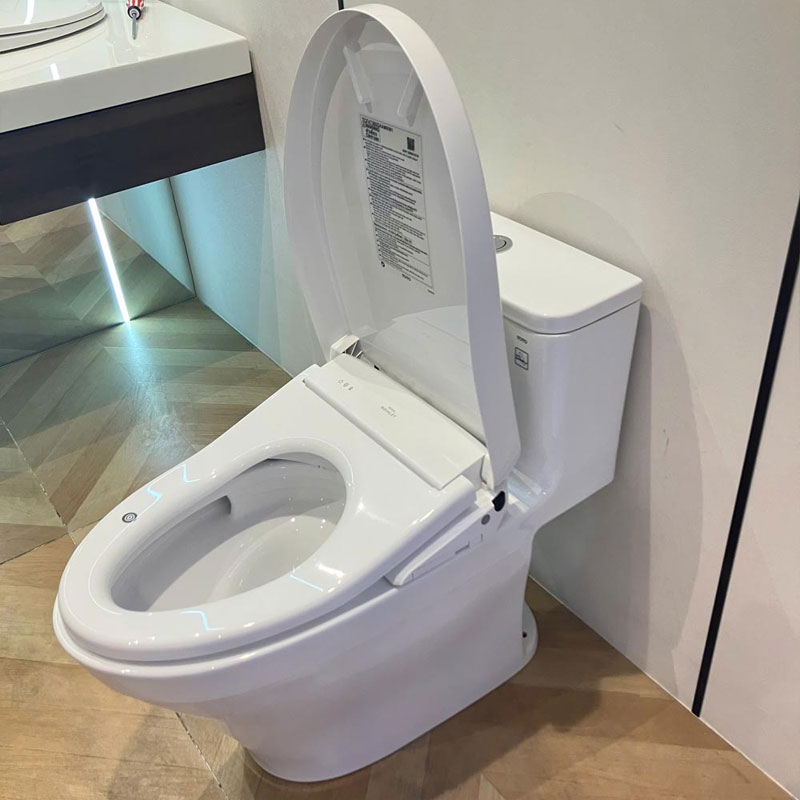 Bàn cầu 1 khối TOTO MS857CDW23#XW nắp điện tử Washlet S7 TCF47360GAA giấu dây