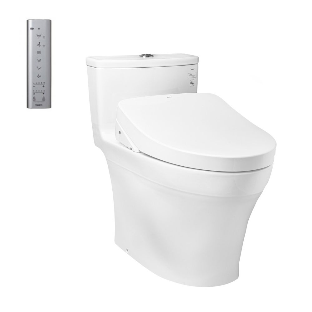Bàn cầu 1 khối TOTO MS885CDW12 nắp điện tử Washlet S7 TCF4911EZ giấu dây
