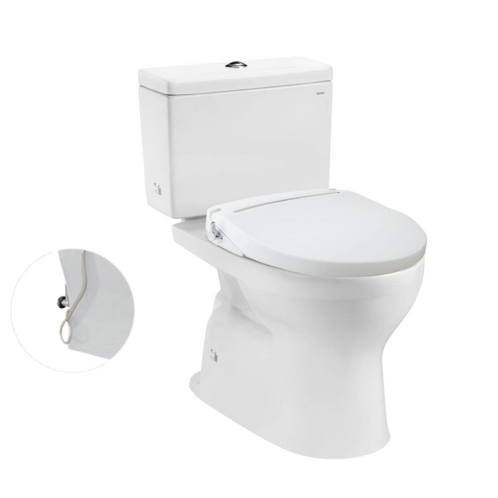 Bàn cầu 2 khối TOTO CS302DE2#XW nắp rửa cơ TCW07S