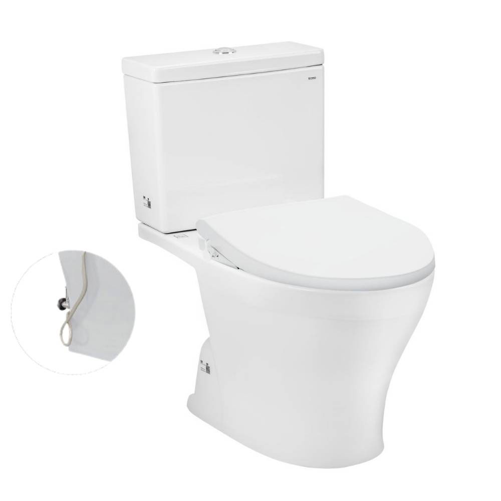 Bàn cầu 2 khối TOTO CS302DE4#XW nắp rửa cơ TCW1211A