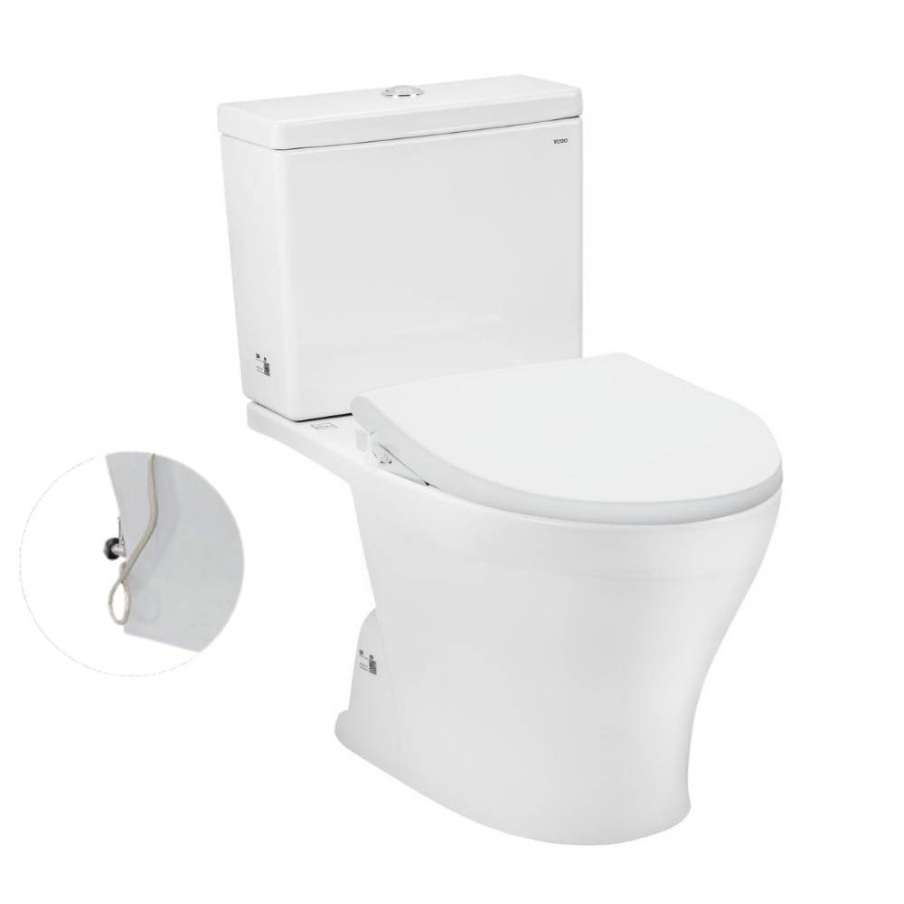 Bàn cầu 2 khối TOTO CS326DE4#XW nắp rửa cơ TCW1211A