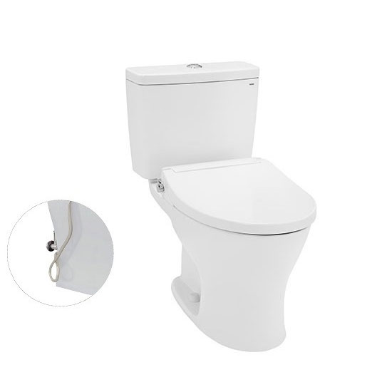 Bàn cầu 2 khối TOTO CS735DE2#XW nắp rửa cơ TCW07S