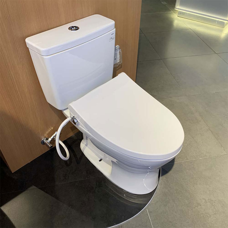 Bàn cầu 2 khối TOTO CS735DE4#XW nắp rửa cơ TCW1211A