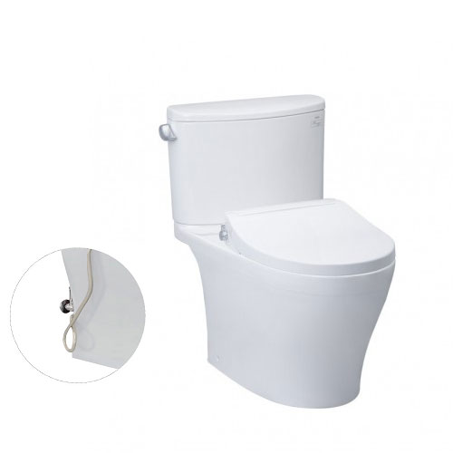 Bàn cầu 2 khối TOTO CS767RE2#XW nắp rửa cơ TCW07S