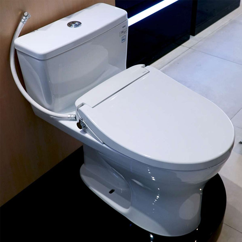 Bàn cầu 1 khối TOTO MS855DE2#XW nắp rửa cơ TCW07S