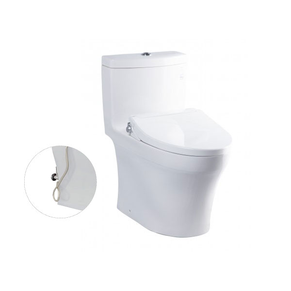 Bàn cầu 1 khối TOTO MS889DRE2#XW nắp rửa cơ TCW07S