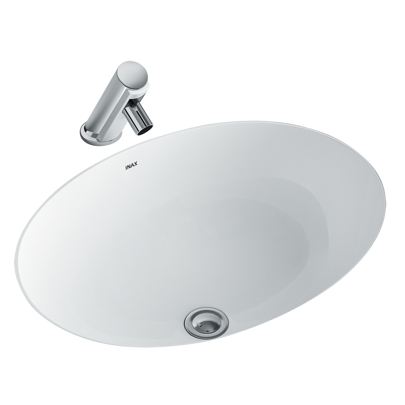 Chậu rửa mặt lavabo âm bàn INAX AL-2293V/BW1 men Aqua Ceramic