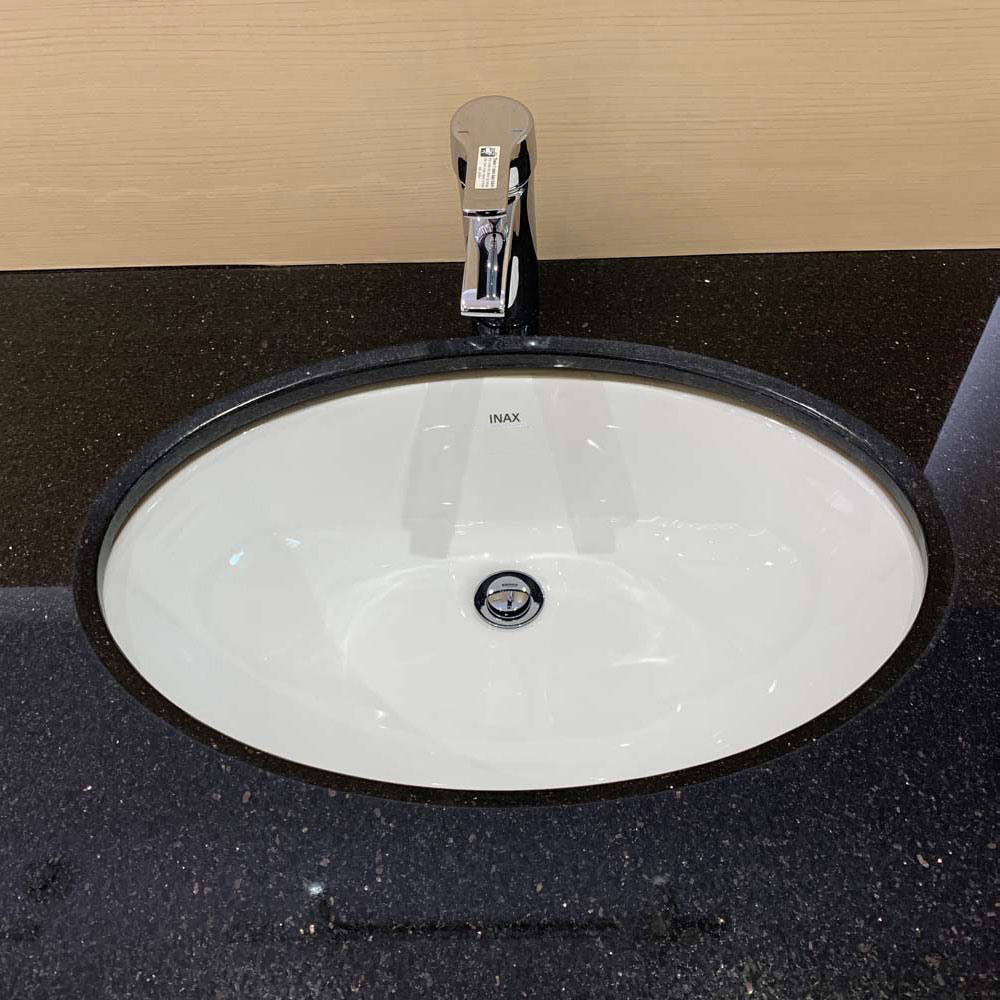 Chậu rửa mặt lavabo âm bàn INAX L-2216V/BW1