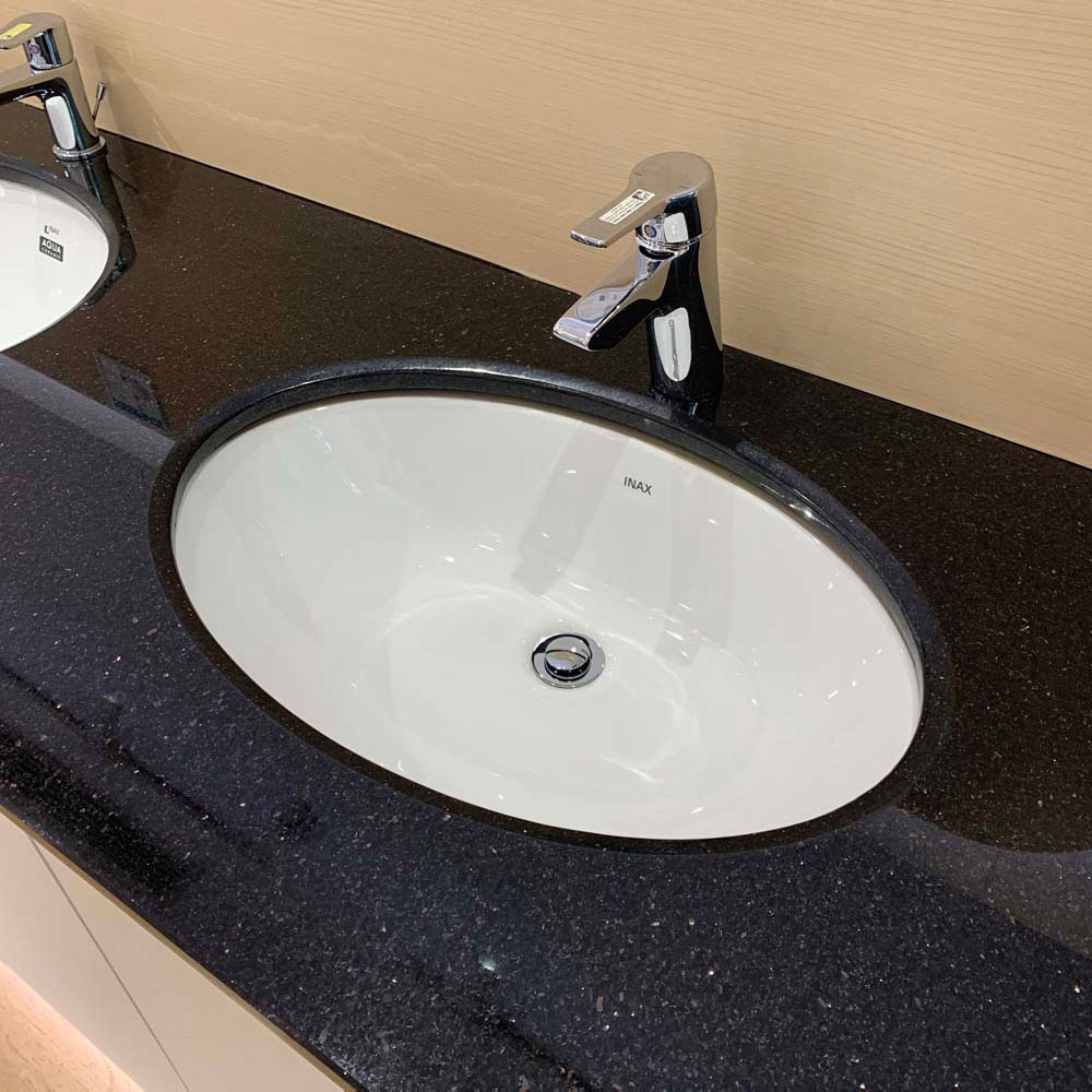 Chậu rửa mặt lavabo âm bàn INAX L-2216V/BW1