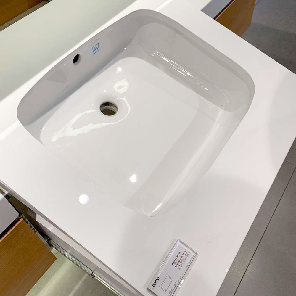 Chậu rửa mặt lavabo âm bàn TOTO LT765#XW