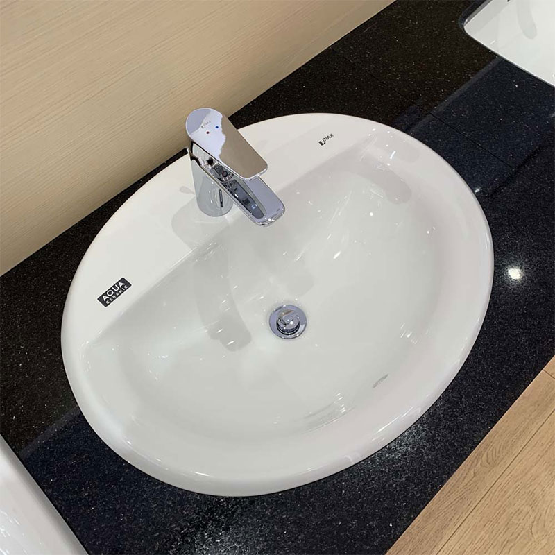 Chậu lavabo dương vành INAX AL-2395V (AL2395V) (AL-2395VFC) men Aqua Ceramic