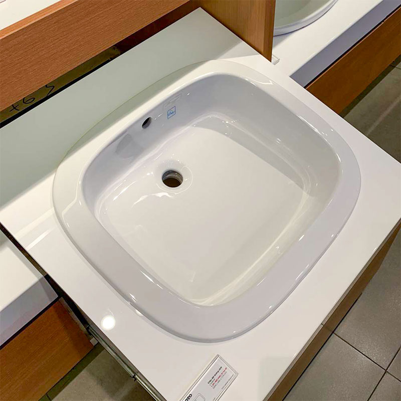 Chậu lavabo dương vành TOTO L763#XW (LT763)