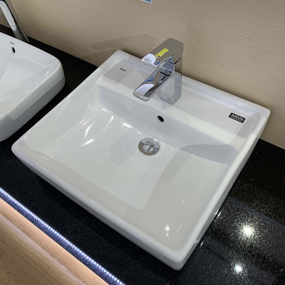 Chậu rửa lavabo đặt bàn INAX AL-293V (AL-293VFC) men Aqua Ceramic