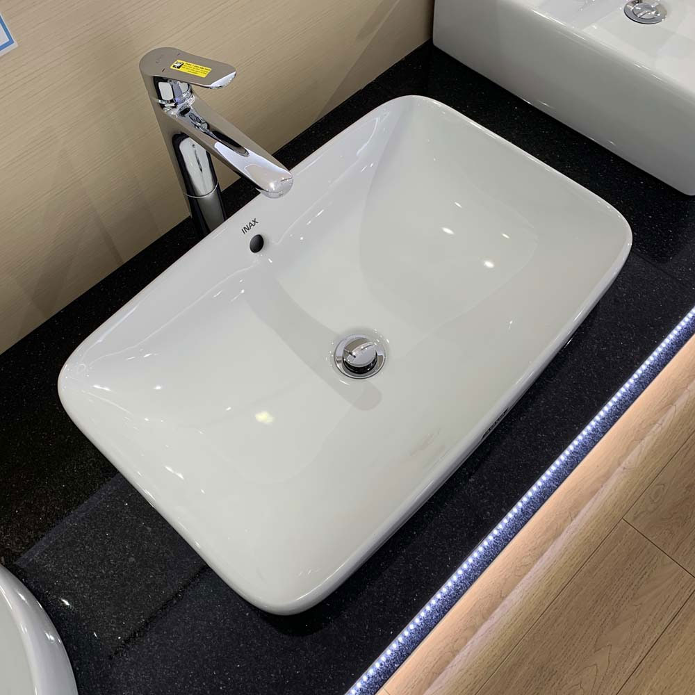 Chậu rửa lavabo đặt bàn INAX AL-299V men Aqua Ceramic