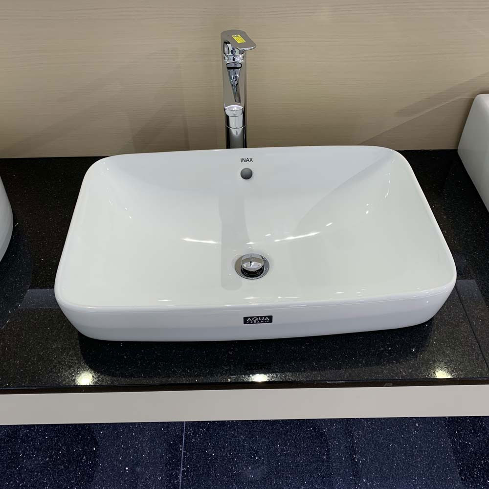 Chậu rửa lavabo đặt bàn INAX AL-299V men Aqua Ceramic