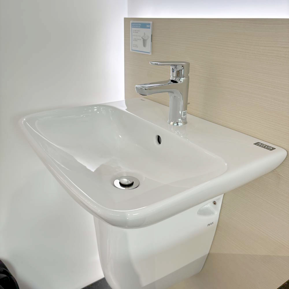 Chậu rửa lavabo treo tường INAX AL-289V (AL289V) (AL-289VFC) men Aqua Ceramic