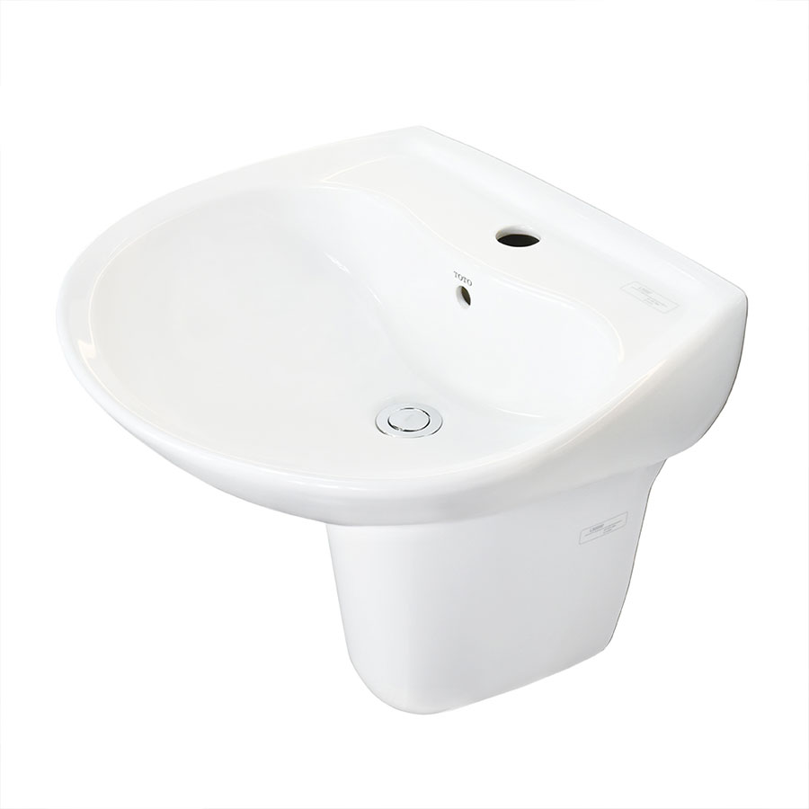 Chậu lavabo treo tường TOTO LHT300CR#W chân lửng