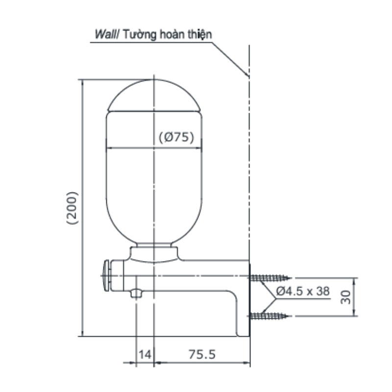 Hộp đựng xà phòng TOTO TS125RV dạng nhấn treo tường