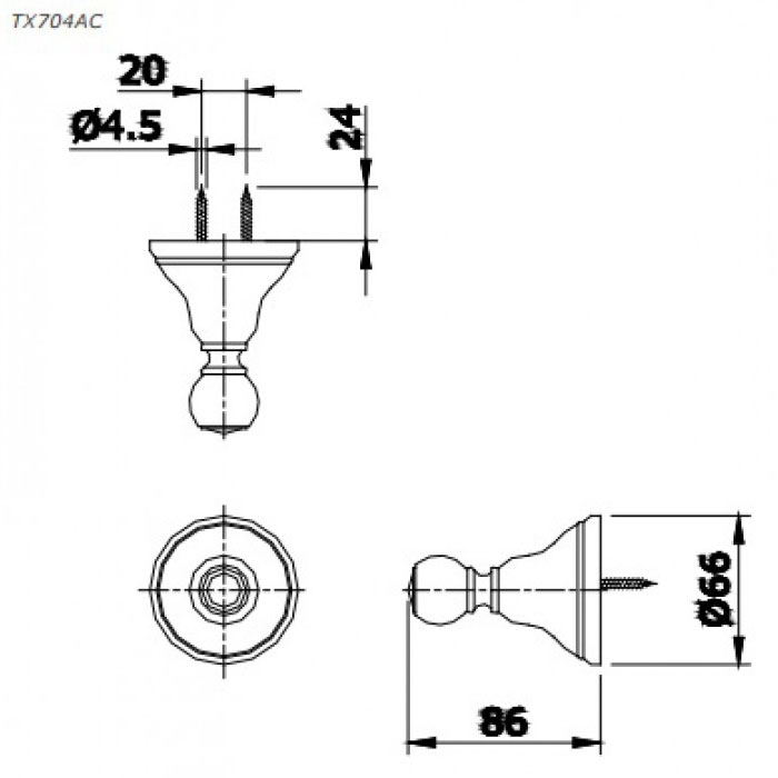Móc áo Curio TOTO TX704AC