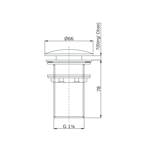 Cổ thoát vòi nước TOTO T6JV2N