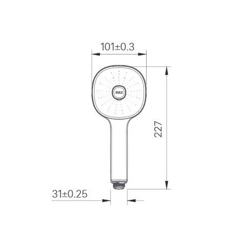 Tay sen tăng áp INAX BF-SC8 (8C) màu trắng viền mạ Chrome