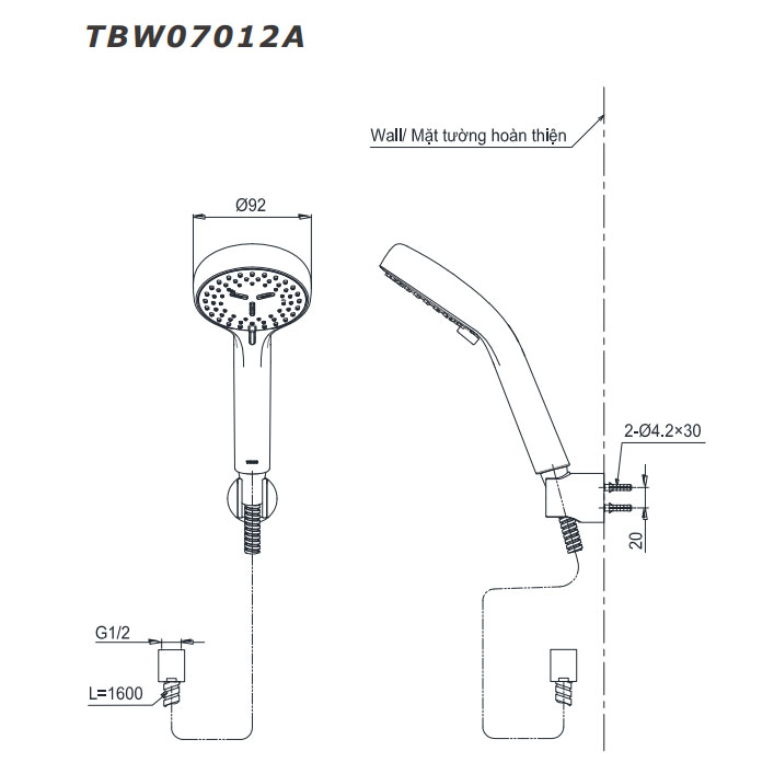 Bộ sen cây nóng lạnh TOTO DM907CS TBS04302V TBW07012A