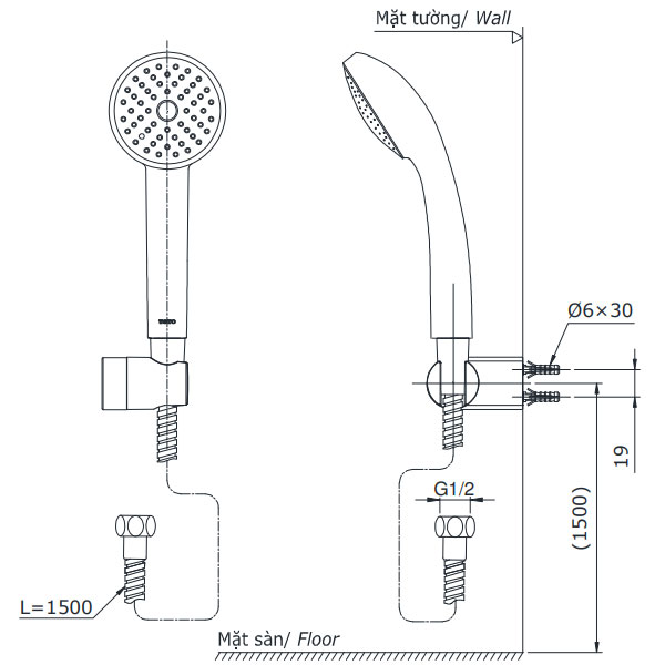Bộ sen cây nóng lạnh TOTO DM907C1S TTMR302V DGH104ZR