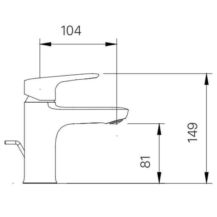 Vòi chậu lavabo nóng lạnh INAX LFV-1402S (LFV1402S)