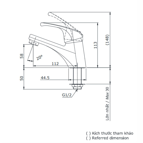 Vòi lavabo lạnh TOTO TX109LD