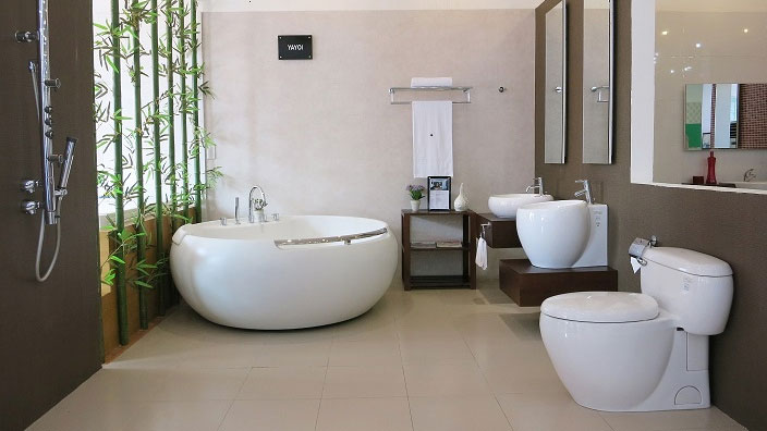 Cách chọn thiết bị vệ sinh Toto cho phòng tắm hẹp
