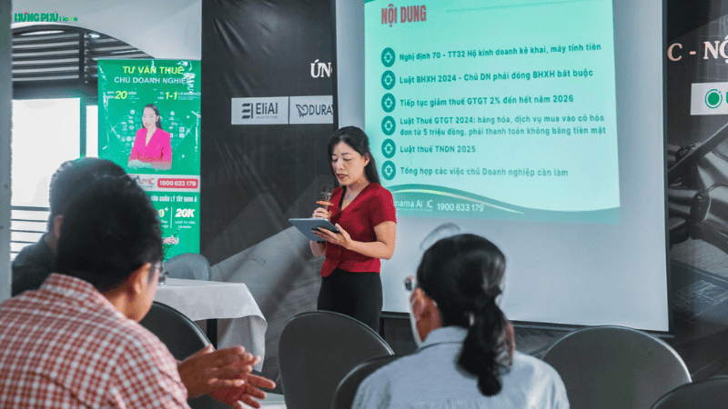 Hưng Phú Home Tổ Chức Hội Thảo “Chính Sách Thuế 2025” - Cập Nhật Quy Định Mới Cho Doanh Nghiệp Xây Dựng